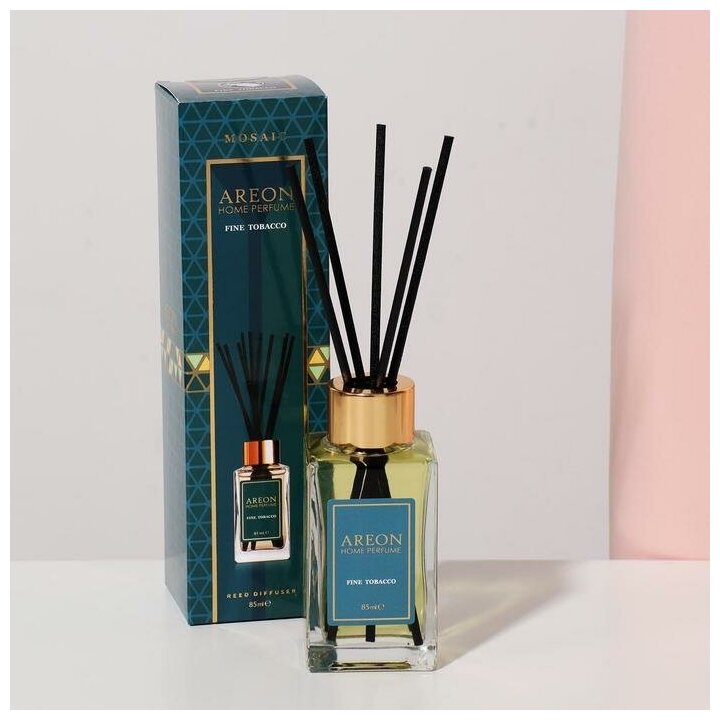 AREON Диффузор ароматический, превосходный табак / HOME PERFUME STICKS MOSAIC Fine Tobacco 85 мл - фото №2