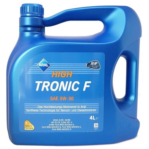 Синтетическое моторное масло ARAL High Tronic F SAE 5W-30, 4 л, 1 шт.
