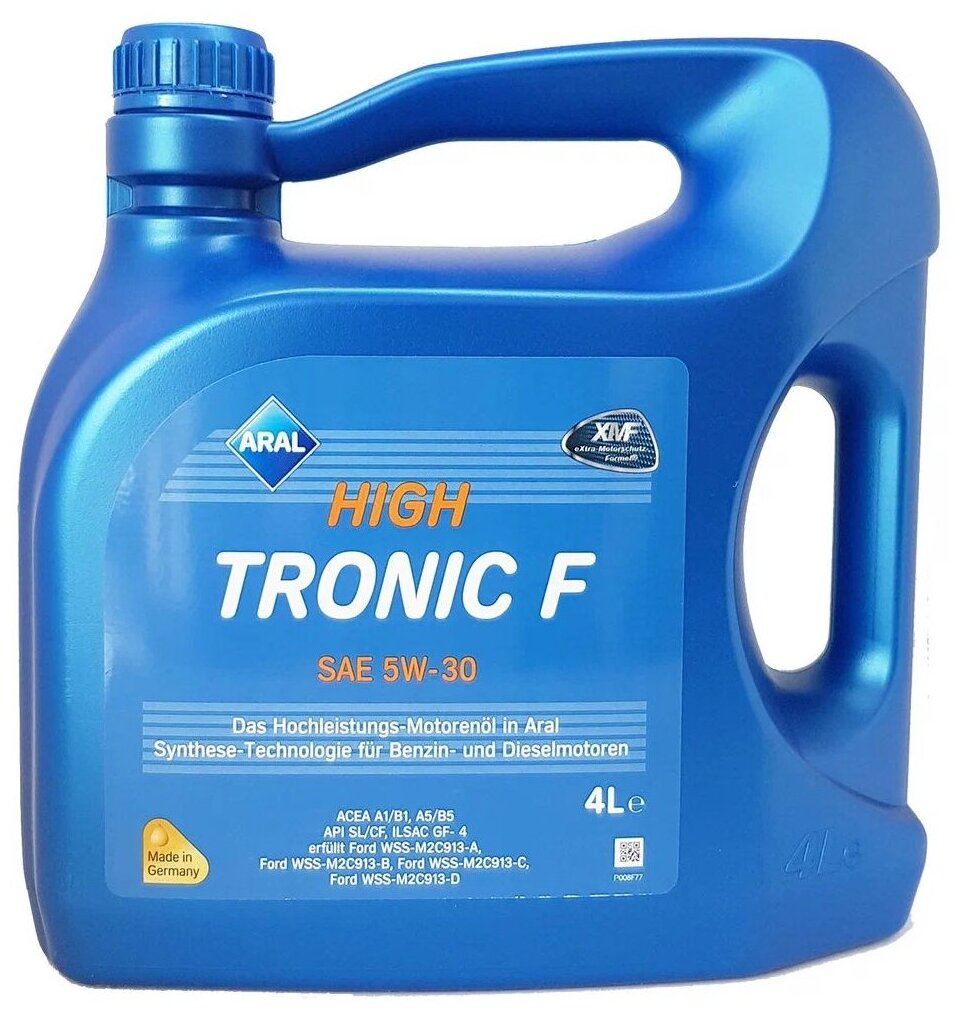 ARAL Масло Hightronic F 5W-30 4Л Sl/Cf A5/B5 Gf-4 Ford Wss-M2c 913-A Ford Wss-M2c 913-B Ford Wss-M2c 913-