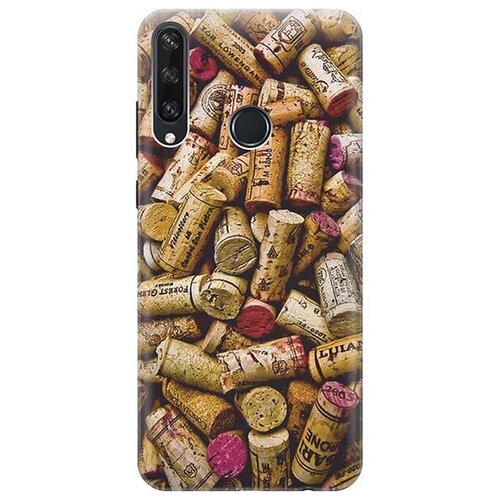 фото Чехол - накладка artcolor для huawei y6p с принтом "россыпь винных пробок" re:pa