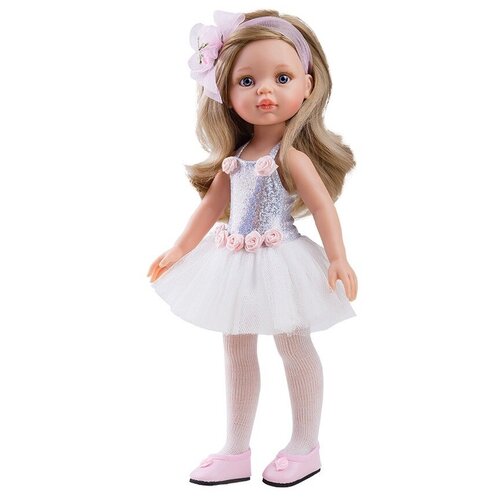 Одежда для кукол Paola Reina Карла балерина, 32 см, платье с юбкой пачкой, колготки, лента для волос (54447)