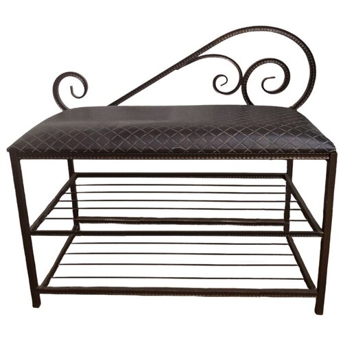 Обувница № 3 Две полки (медь, ромб кофе с молоком) 814675916