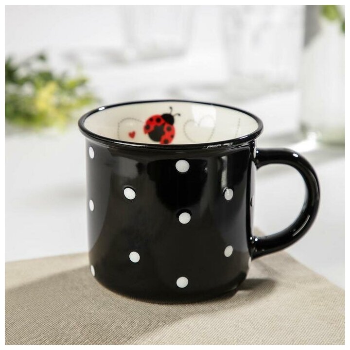 фото Кружка Доляна «Божья коровка», 370 мл