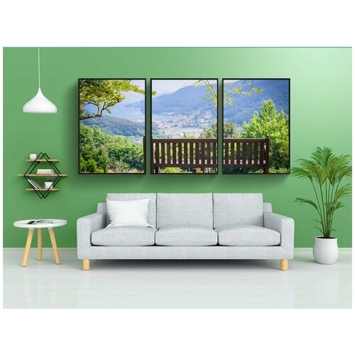 фото Набор модулных постеров для интерьера "тхонъён, природа, пейзаж" 60x90 см. в тубусе, без рамки lotsprints