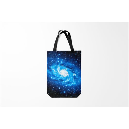 фото Сумка-шоппер / 31х42 см / неоновые принты / космос звездный burnettie