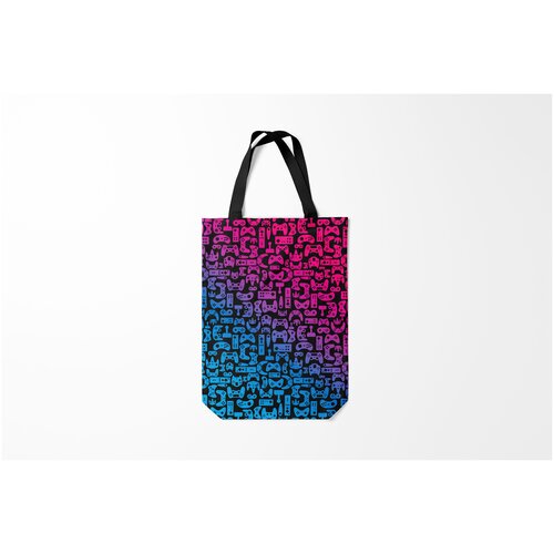 фото Сумка-шоппер / 31х42 см / геймерам / разные игры neon player burnettie