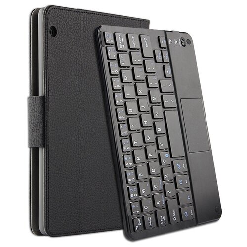 Клавиатура MyPads для Huawei MediaPad T3 10 LTE (AGS-L09/L03) 9.6 съемная беспроводная Bluetooth в комплекте c кожаным чехлом и пластиковыми накл...