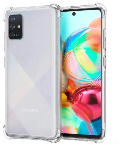 Чехол силиконовый для Samsung Galaxy A51 (2019)/M40S, усиленные края, с защитой камеры, прозрачный