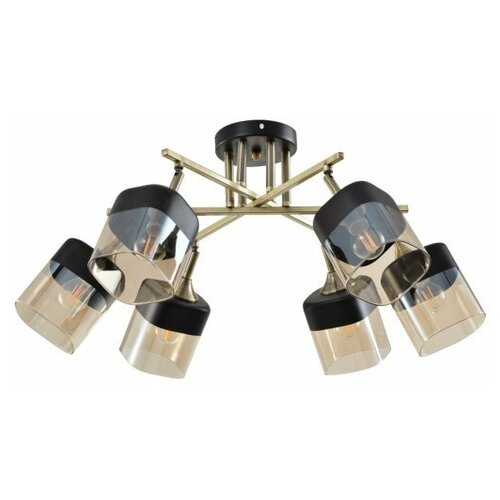 Люстра Avery 6хЕ27х60W Черный/Бронза