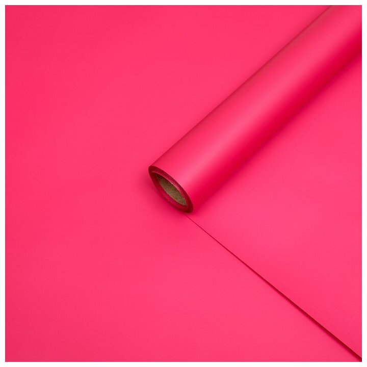 Пленка матовая, базовые цвета, рубиновая, 57см*10м