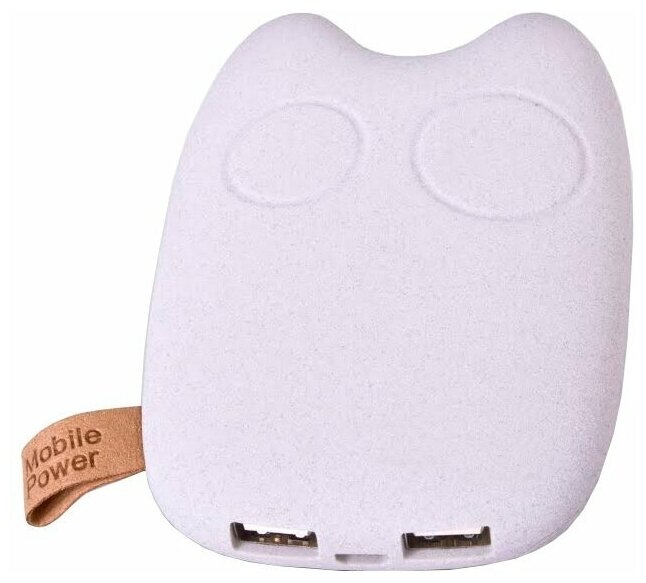 Внешний универсальный аккумулятор Dicom PurrBank 7800 mAh White