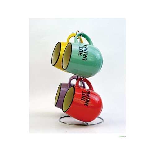 Набор кружек BONJART 14820-4MS 5 предметов, 360 мл, разноцветный