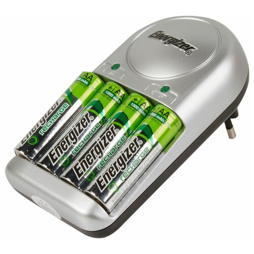 фото Зарядное устройство energizer base charger, 4 аккумулятора aa 1300 мaч