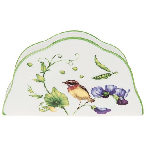 Салфетница BEST HOME PORCELAIN Луговой горошек, 14*4*8 см (0600107)