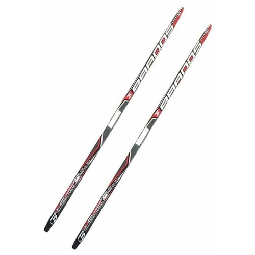 Прогулочные лыжи STC Brados LS Sport 3D без креплений, 185 см, черный/красный
