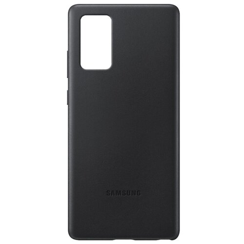 Чехол-накладка Samsung Leather Cover для Galaxy Note 20 (EF-VN980LBEGRU, черный) чехол для samsung galaxy note i9220 flip cover