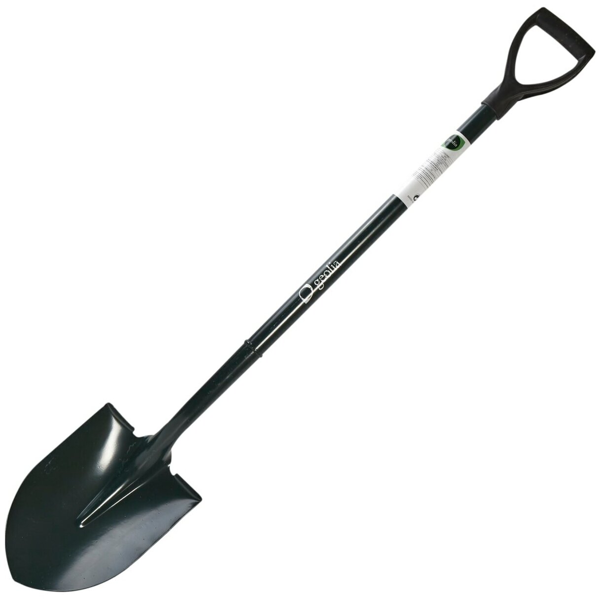 Лопата штыковая, применяется для садовых и огородных работ, удобная ручка, хорошее качество, прочная Geolia с изогнутой тулей 120 см сталь, с черенком