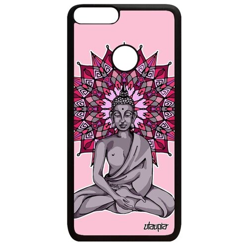 фото Красивый чехол для // huawei p smart 2018 // "будда" стиль портрет, utaupia, серый