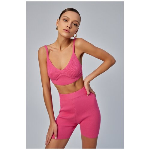 фото Шорты toptop studio, размер 48, фуксия