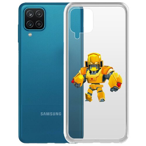фото Чехол-накладка clear case brawl stars-бо золотой меха для samsung galaxy a12 (a125) krutoff group