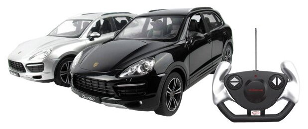 1:14 Porsche Cayenne Turbo, пластмассовая радиоуправляемая машина Rastar 42900