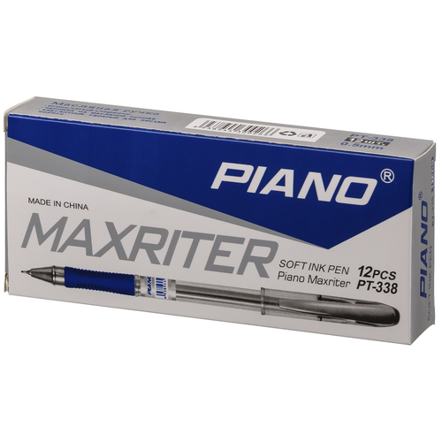 PIANO Набор шариковых ручек Maxriter, 0.5 мм, cиний цвет чернил, 12 шт.