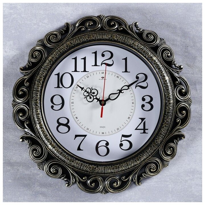 Часы настенные Рубин серия: Классика, "Витсанд", черное золото 40,5 см