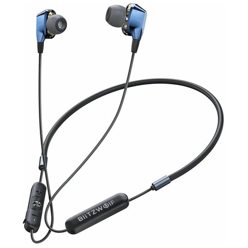 фото Беспроводные наушники blitzwolf bw-bts4 earphone neckband magnetic sport black