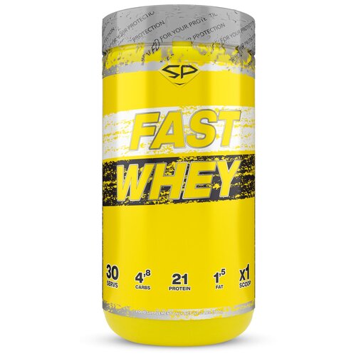 фото Steelpower сывороточный протеин fast whey, 900 гр, вкус «сливочная карамель», steelpower