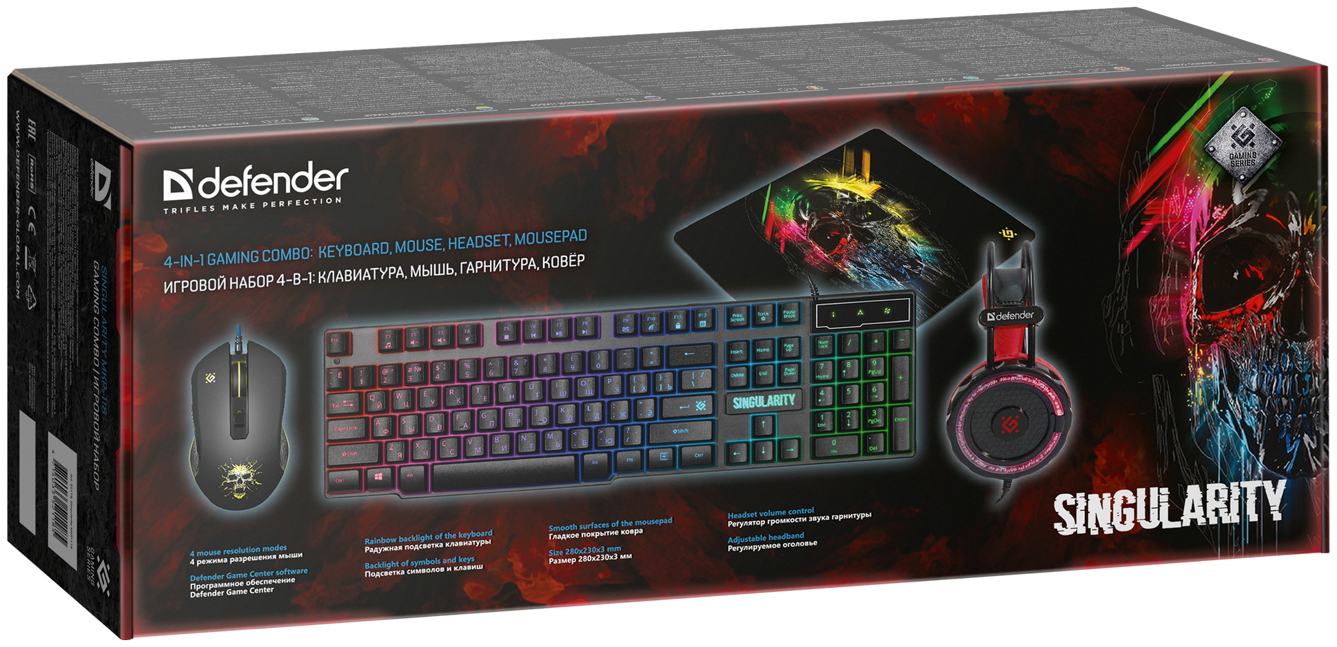 Гарнитура +keyboard +mouse PAD +mouse MKP-118 52118 Defender 52118 .