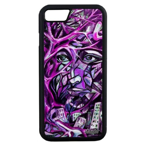 фото Модный чехол для мобильного // iphone 7 // "взгляд" картина дизайн, utaupia, фиолетовый