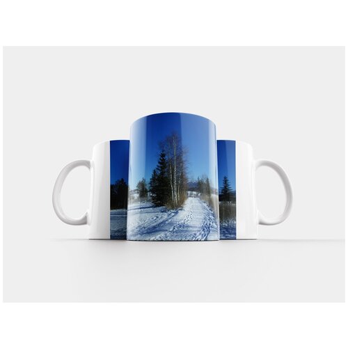 фото Кружка "зима, снег, следы" 320 мл lotsprints