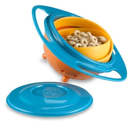 Детская тарелка непроливайка - нерассыпайка Gyro Baby Bowl