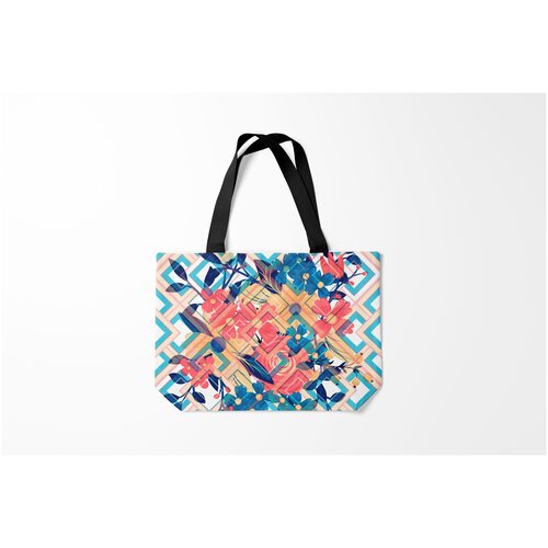 фото Сумка-шоппер / 46х35 см / тренды / абстракция burnettie