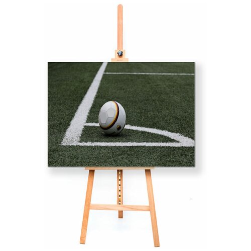 Интерьерная картина Coolpodarok Футбол Футбольный мяч Газон Угловой