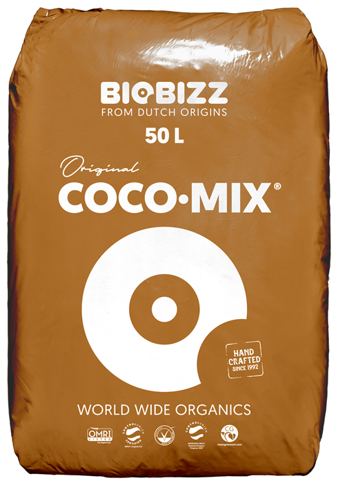 Кокосовый субстрат Coco-Mix BioBizz 50 л для растений - фотография № 1