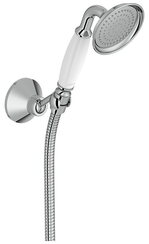 Душевой гарнитур Jacob Delafon E24365-CP Louise Набор: Держатель для душа + ручной душ со шлангом, хром