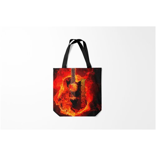 фото Сумка-шоппер / 40х40 см / рок / iron maiden burnettie