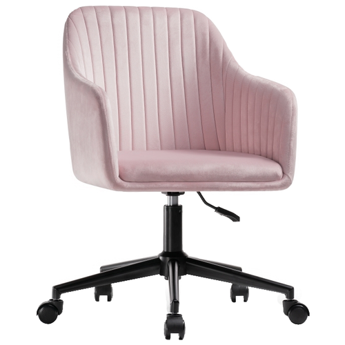 фото Компьютерное кресло woodville tonk офисное, обивка: текстиль, цвет: light pink/black