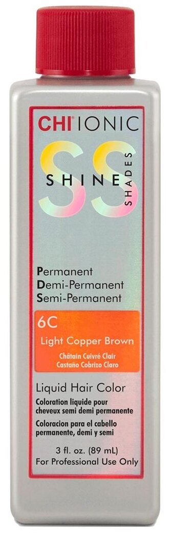 CHI Ionic Shine Shades Краска для волос, 8C medium copper blonde