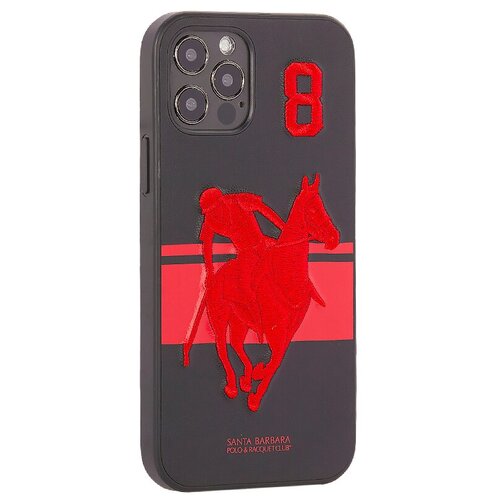 фото Чехол для iphone 12/ 12 pro (6.1") santa barbara polo&racquet club spgne series черная santa barbara polo & racquet club