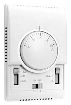 Комнатный термостат TDS со встроенным трехступенчатым регулятором скорости вращения вентилятора, греерс, для тепловентиляторов греерс ВС - фотография № 2