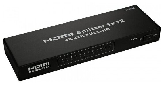 Разветвитель Vcom HDMI Spliitter 1=>12 3D Full-HD 1.4v, каскадируемый