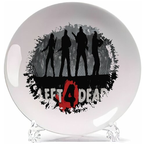 фото Тарелка coolpodarok left 4 dead силуэты