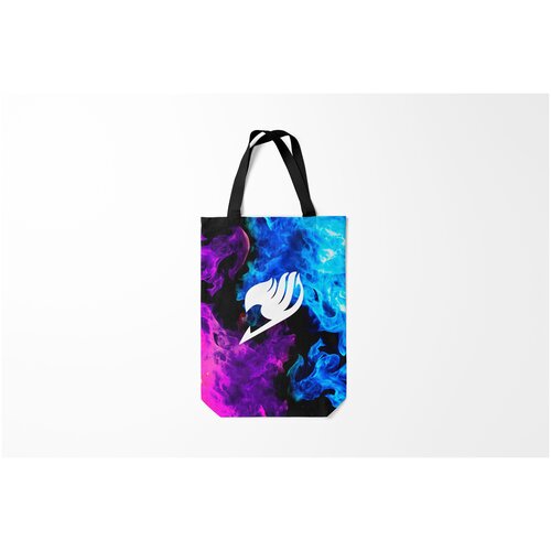 фото Сумка-шоппер / 31х42 см / аниме / хвост феи цветной дым burnettie