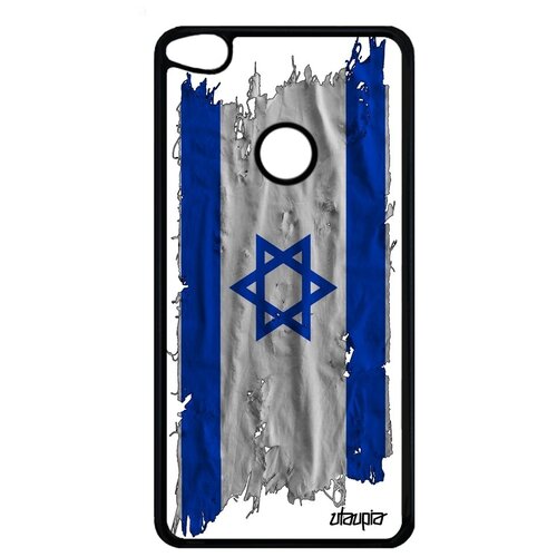 фото Противоударный чехол для мобильного // huawei p9 lite 2017 // "флаг израиля на ткани" патриот стиль, utaupia, белый