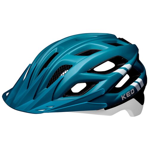 фото Велошлем ked companion l blue white matt, размер шлема 55-61