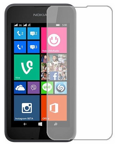 Nokia Lumia 530 Dual SIM защитный экран Гидрогель Прозрачный (Силикон) 1 штука