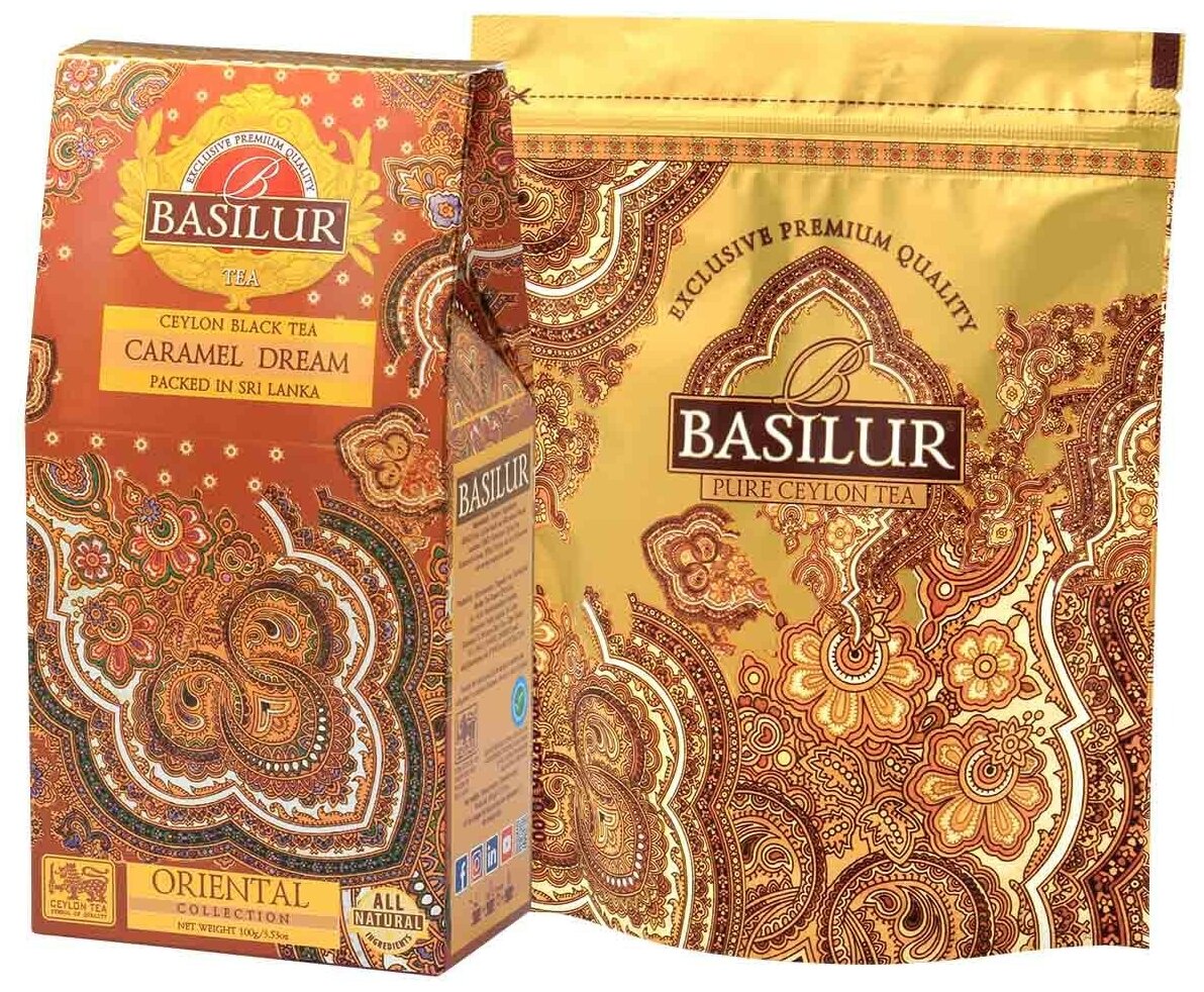 Чай черный Basilur Восточная коллекция Карамельная мечта 100г Basilur Tea Export - фото №3