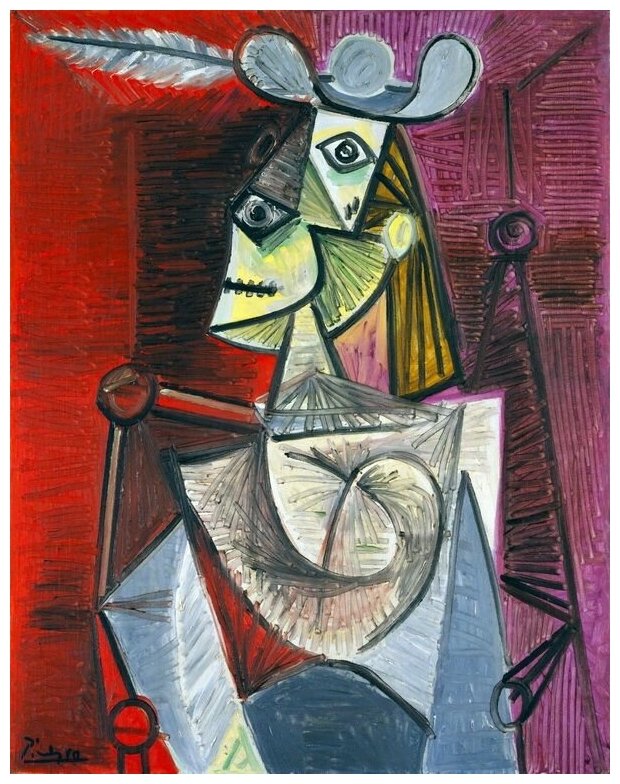 Постер Женщина в кресле (Woman in an Armchair) 30см. x 38см.